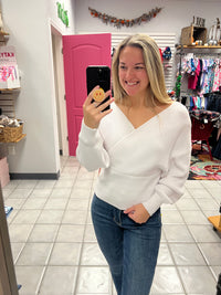 Z Cross Wrap Sweater*