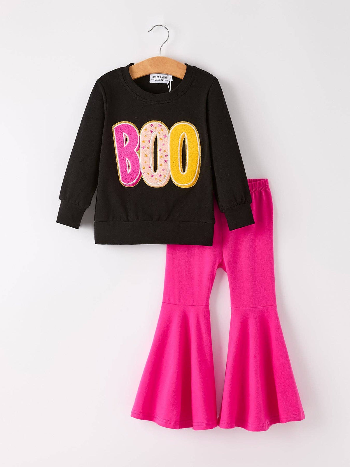 Halloween “BOO” Chenille Set