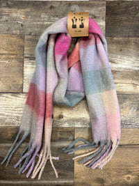 CC Multi Pattern Woven Scarf