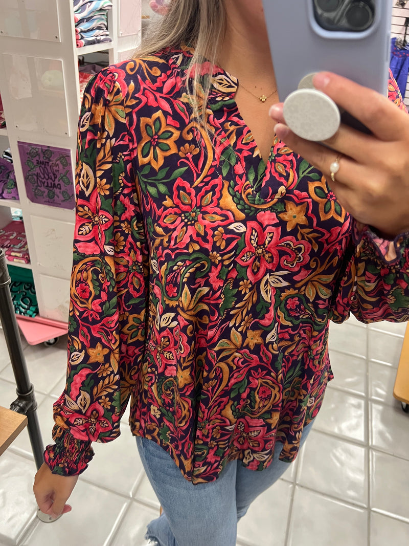 Lizzy Eggplant Top