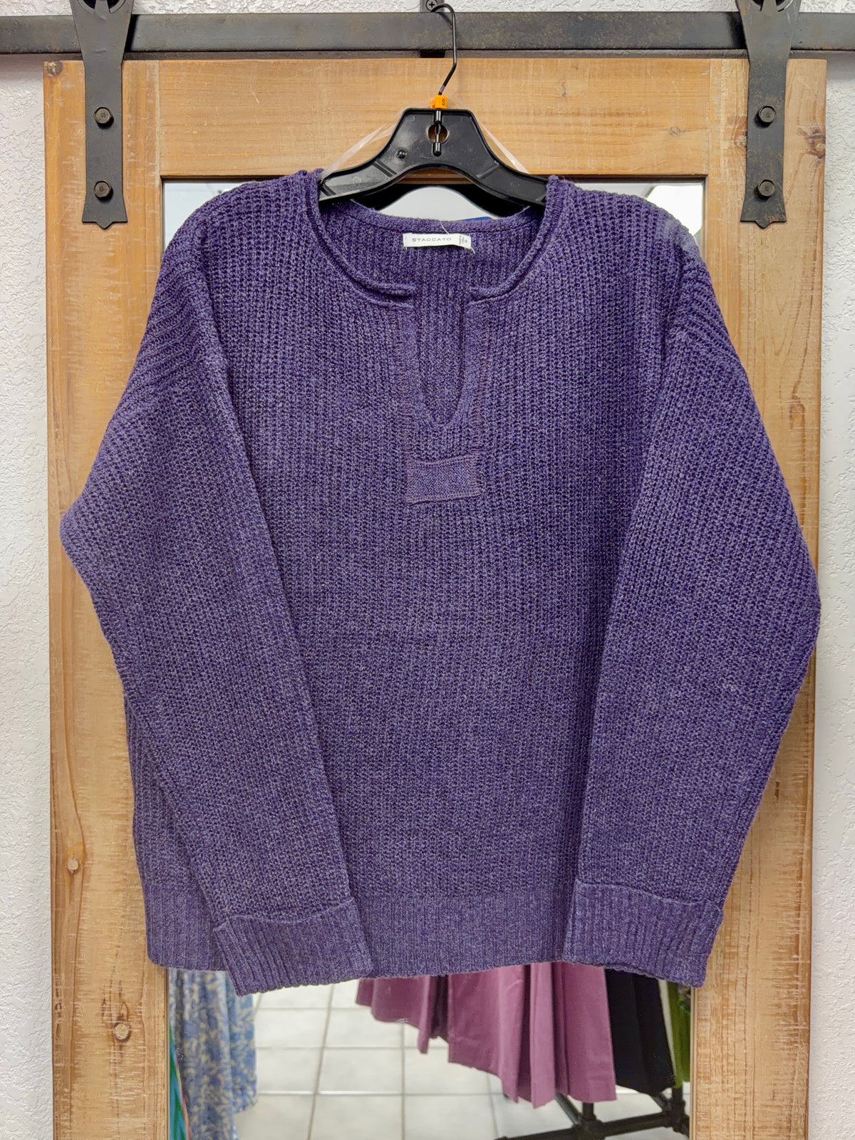 Staccato Eggplant Sweater