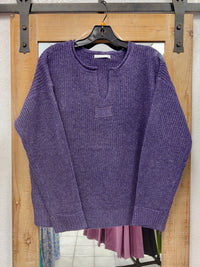 Staccato Eggplant Sweater