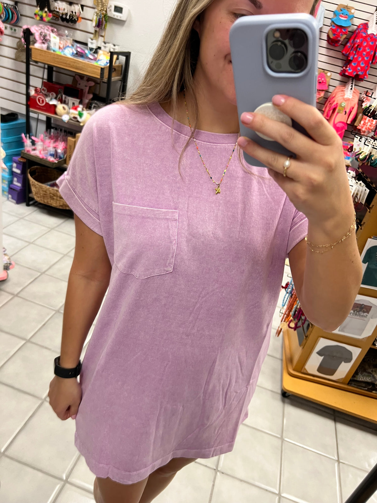 Washed Cotton TShirt Dress