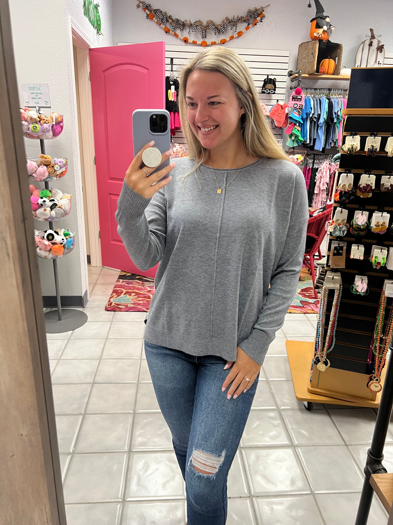 Z Front Seam Sweater