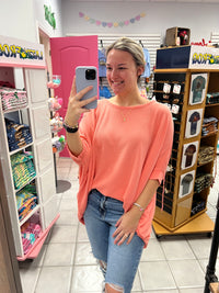 Z Ribbed Bat Wing Top