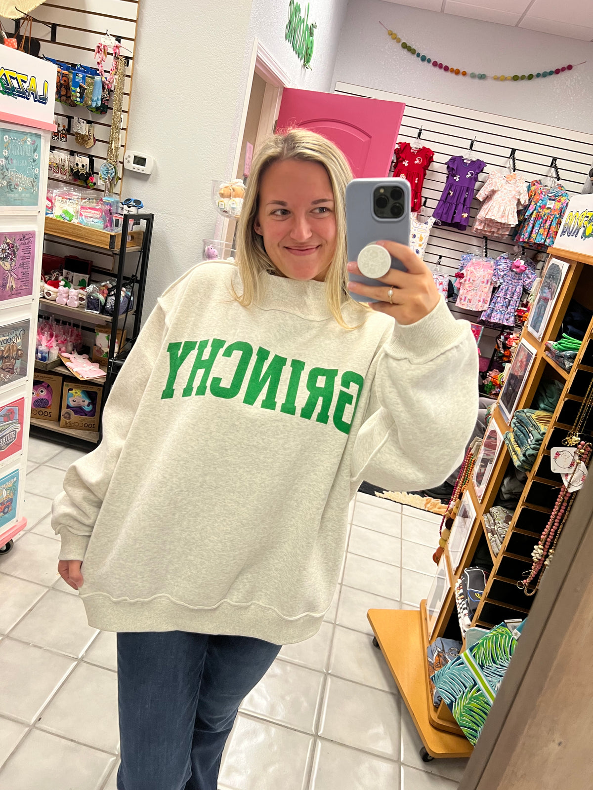 Grinch Reversible Mock Neck Sweatshirt