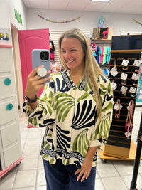 Boho Leaf Top