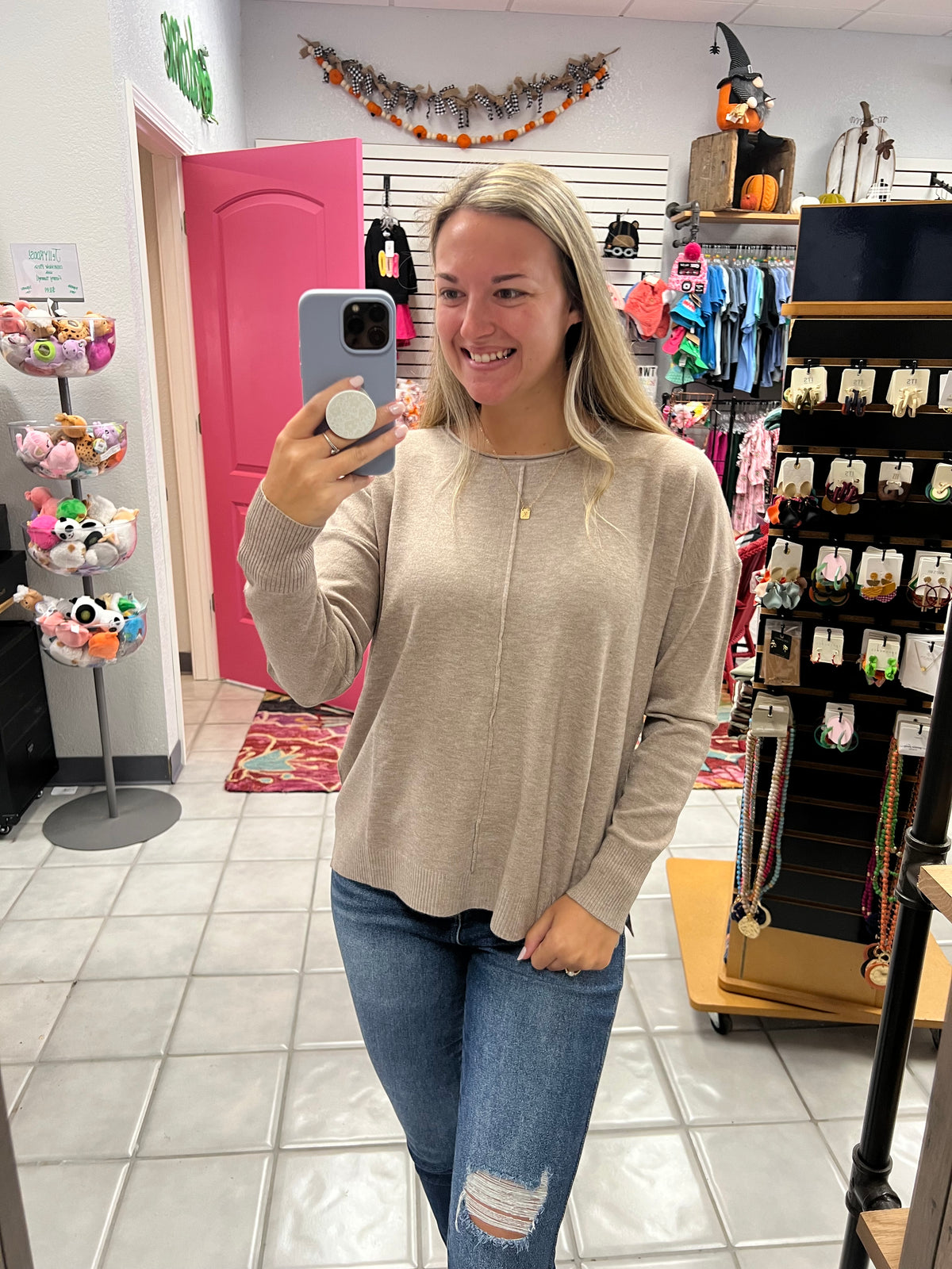 Z Front Seam Sweater