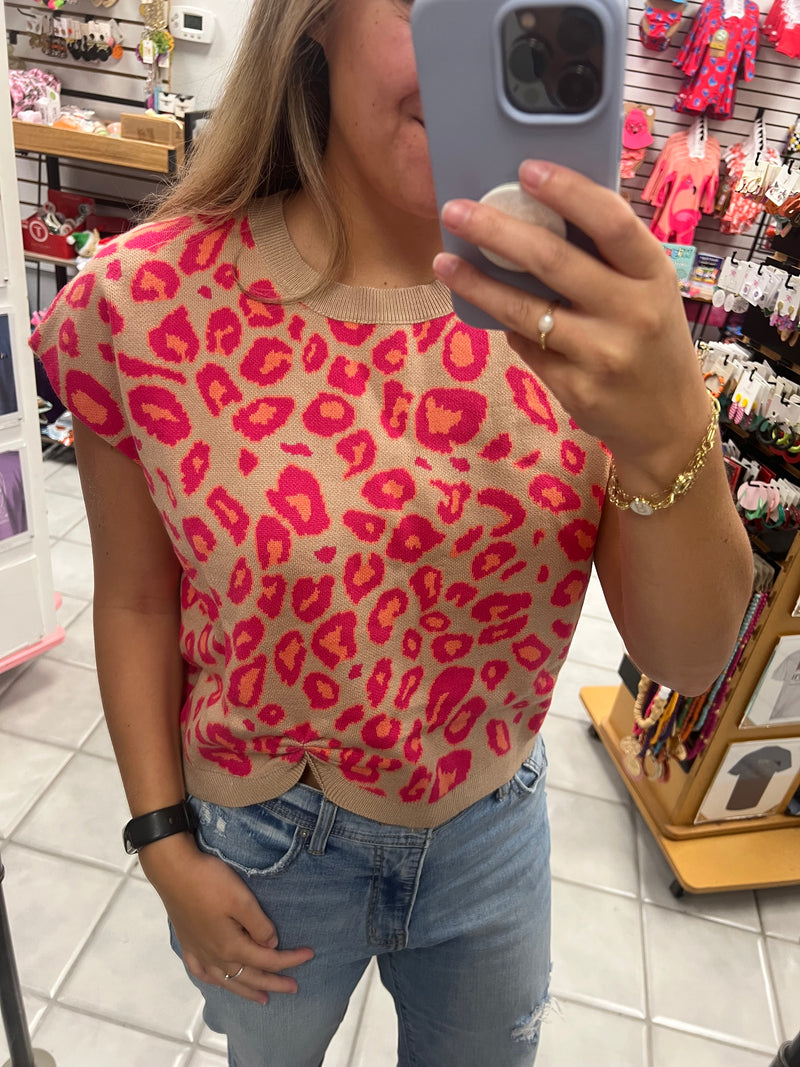 Short Sleeve Knot Sweater