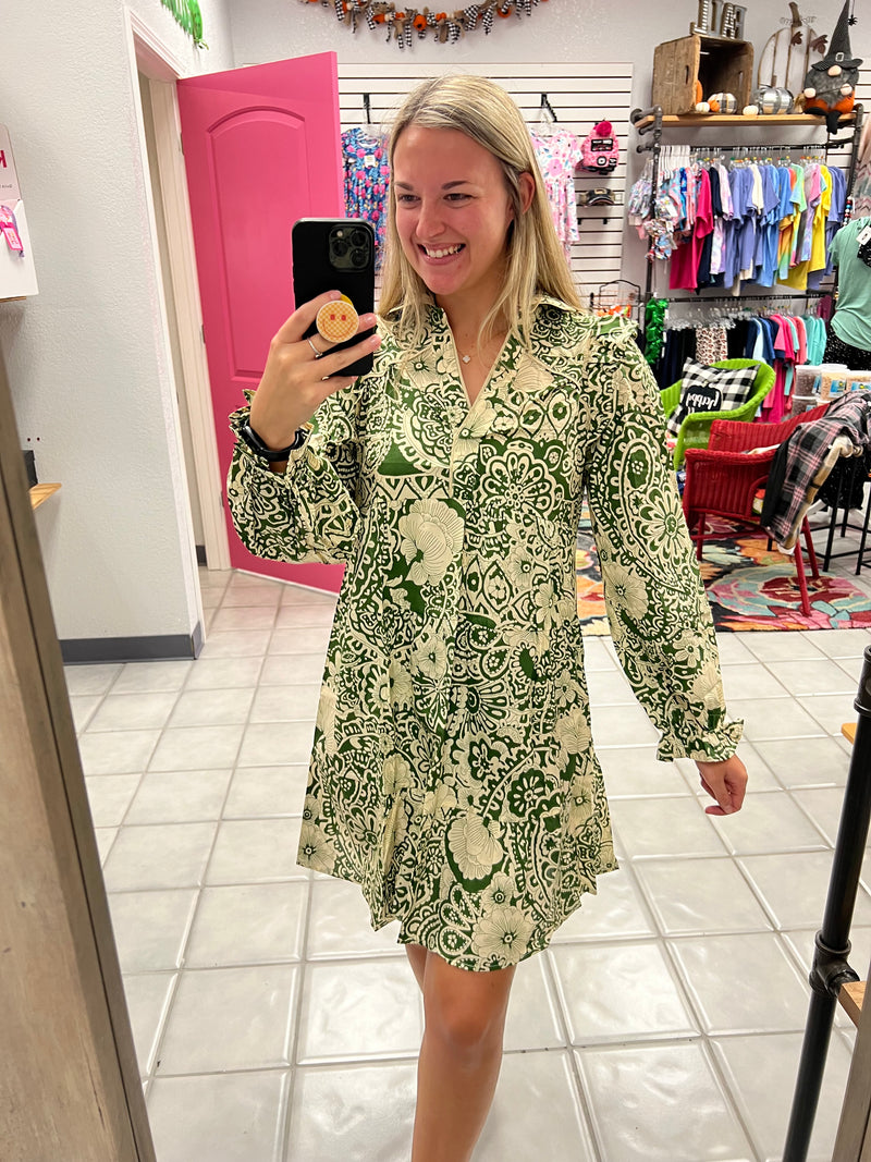 Olive Mix Dress*