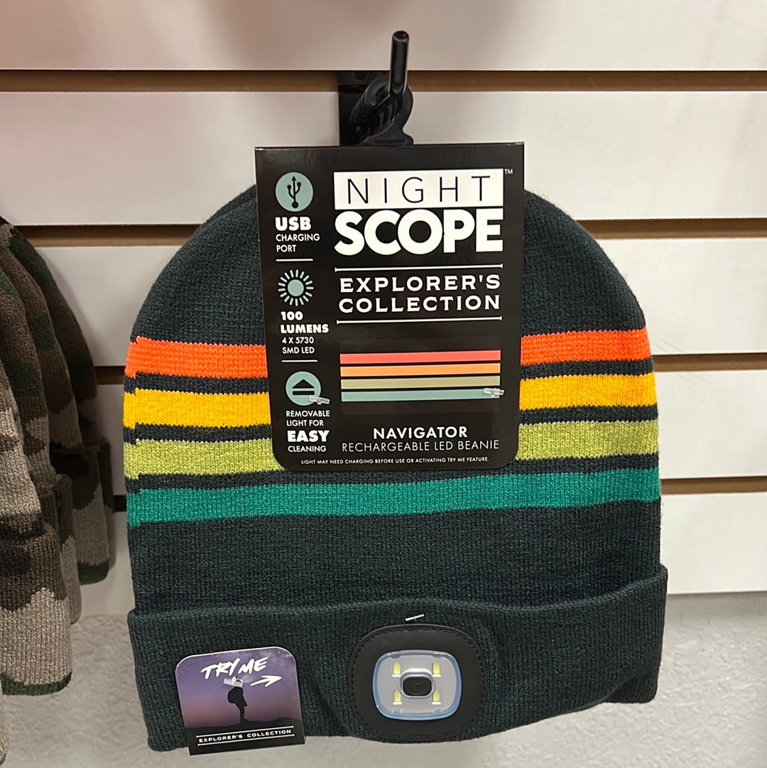 Night Scope Rechargeable LED Beanie*