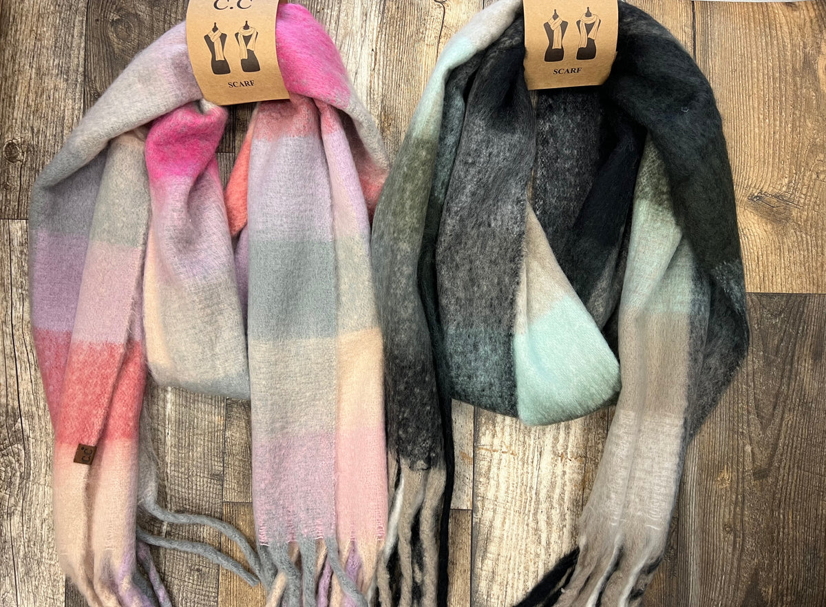 CC Multi Pattern Woven Scarf