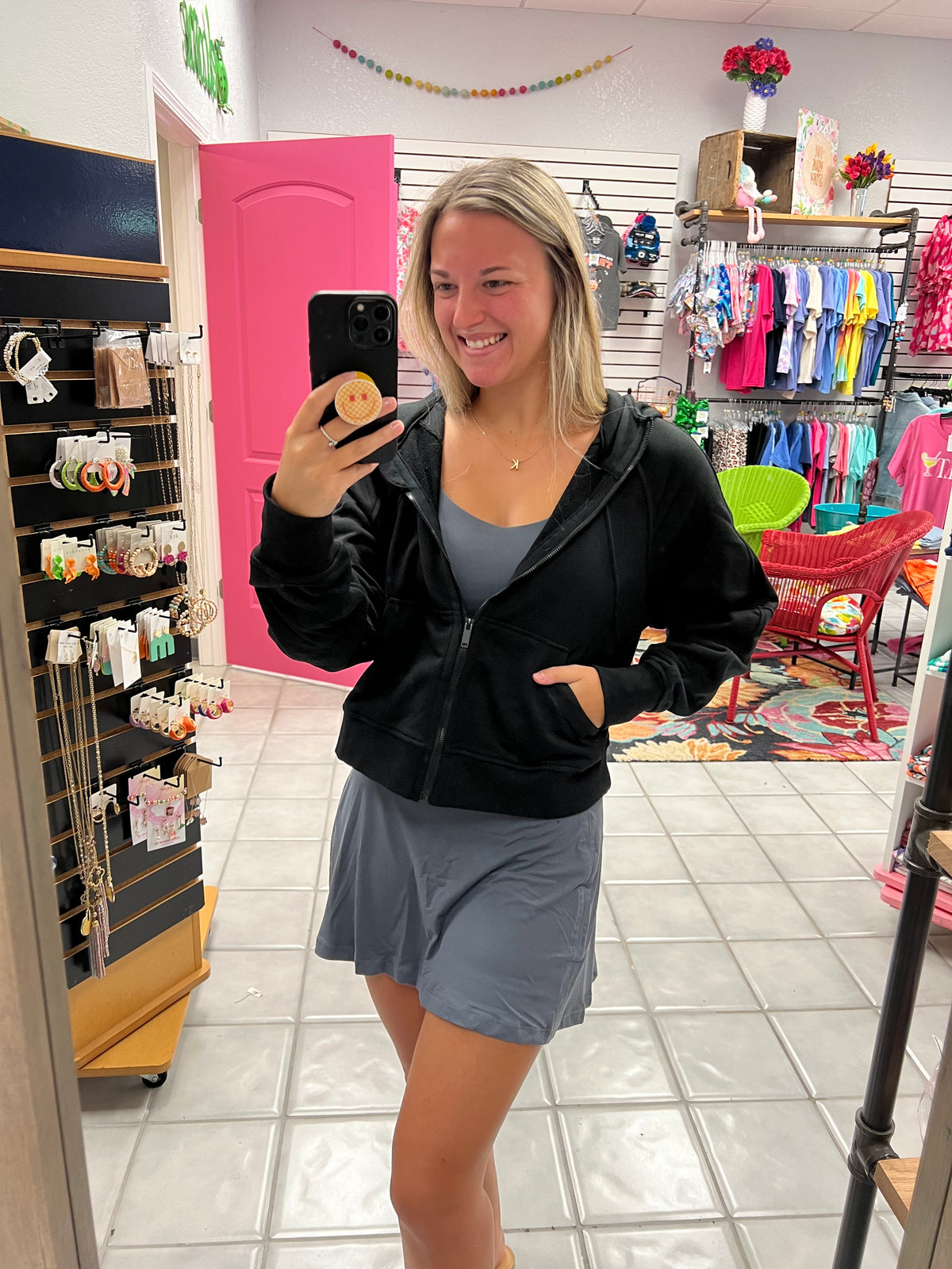 French Terry Zip Up Hoodie*