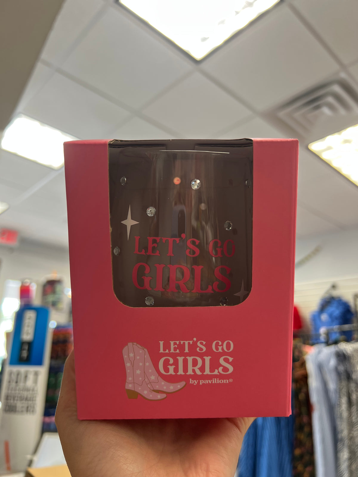 Let's Go Girls Wine Glass