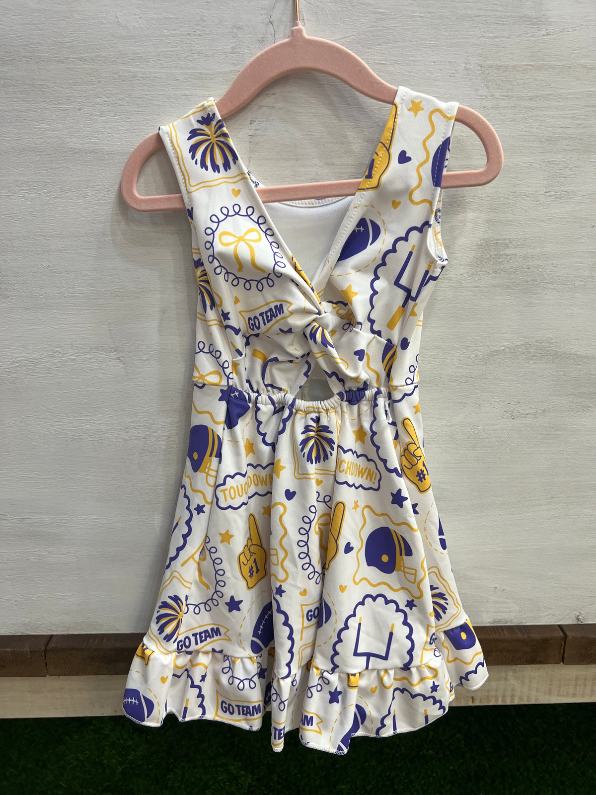 Purple & Gold Go Team Dress