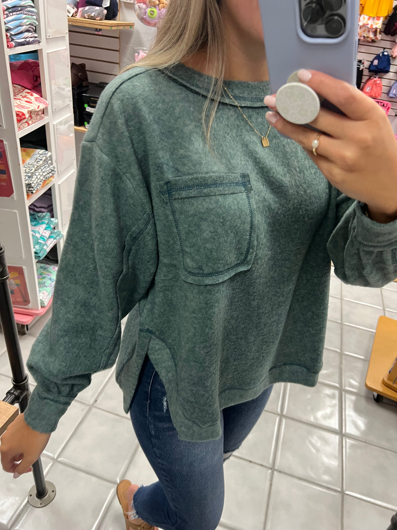 Z Hacci Hi Low Sweater