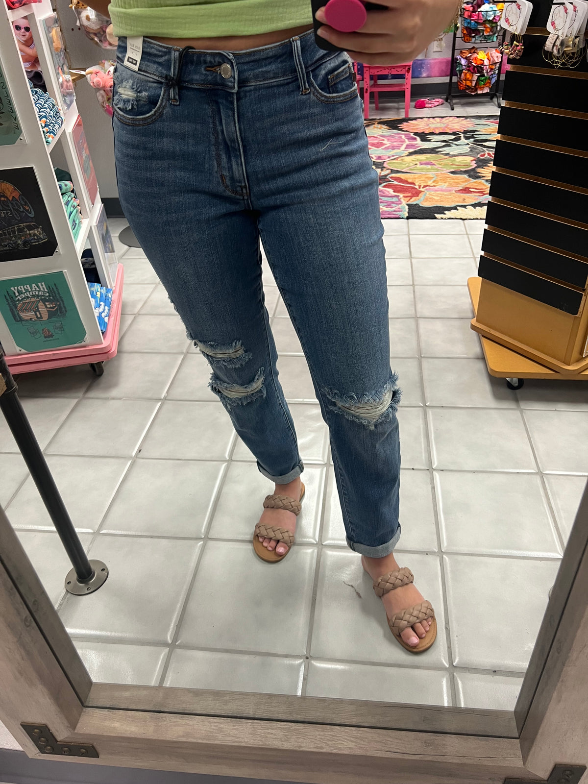 JB Vintage Boyfriend Wash Jeans