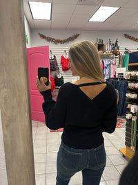 Z Cross Wrap Sweater*