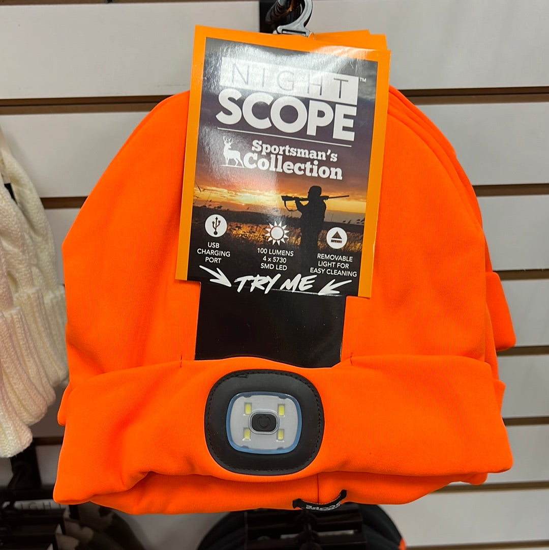 Night Scope Rechargeable LED Beanie*