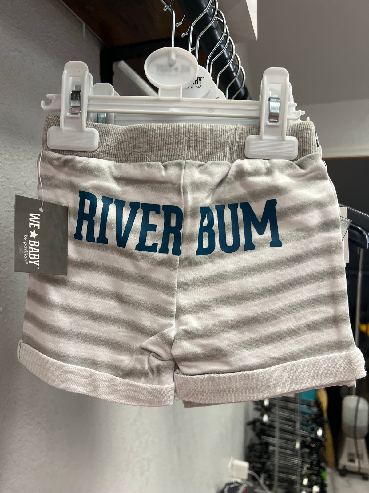 Stripe River Bum Baby Shorts