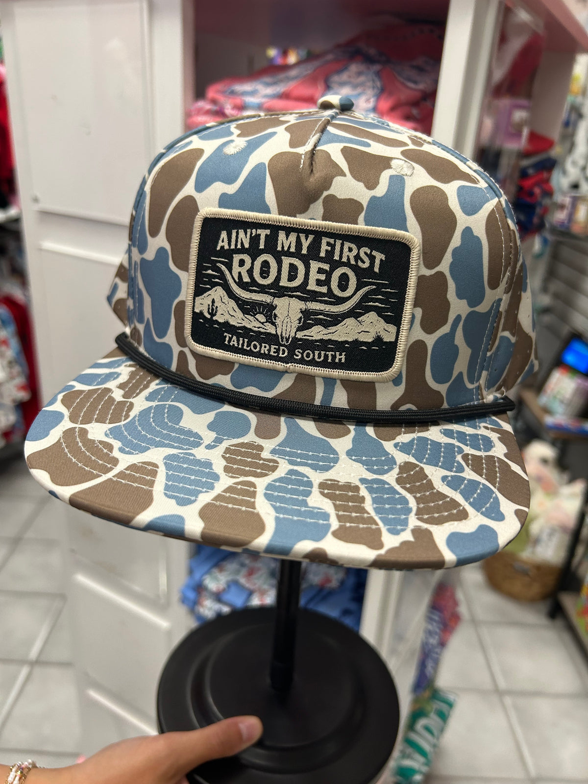 Tailored South Rodeo Blue Camo Hat