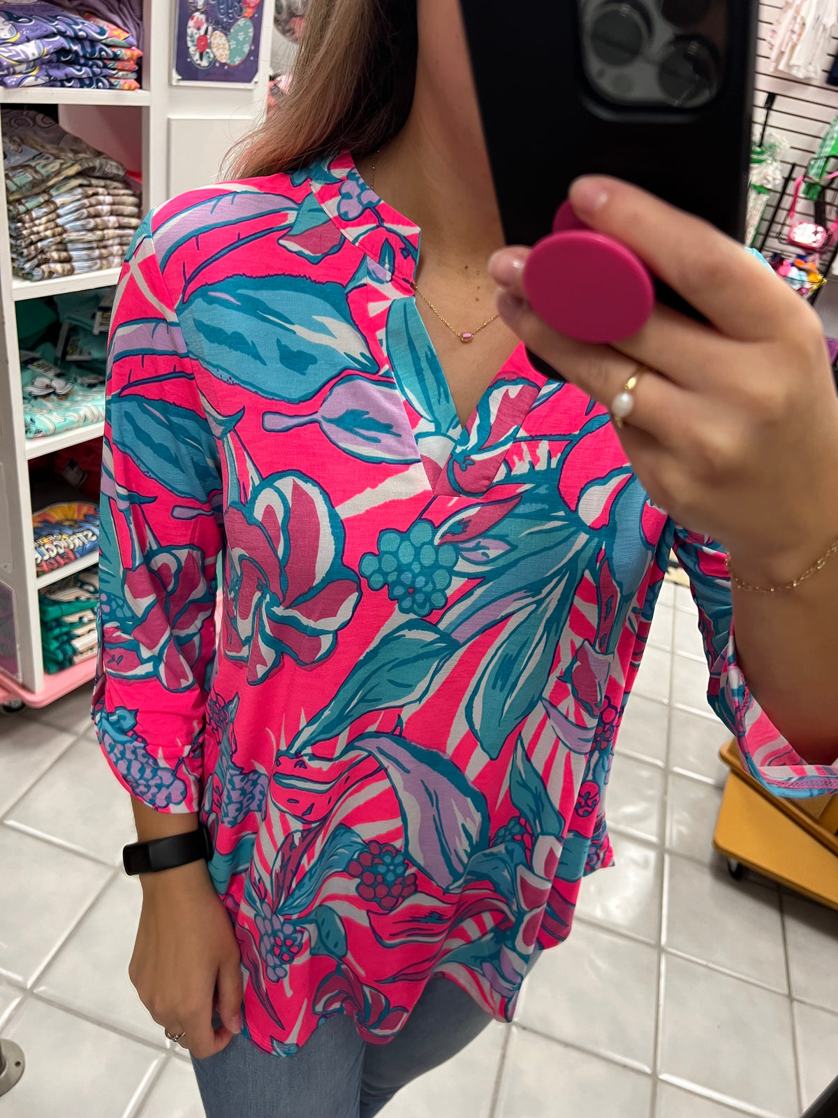 DS Neon Pink Lizzy Top