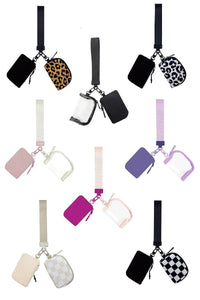 Dual Pouch Wristlet keychain Wallet*