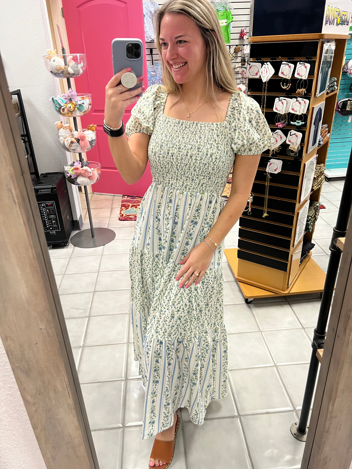 Colorblock Tiered Dress