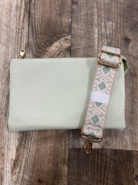Big Wristlet Crossbody with 3 Compartment*