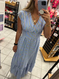 Nautical Cap Sleeve Dress