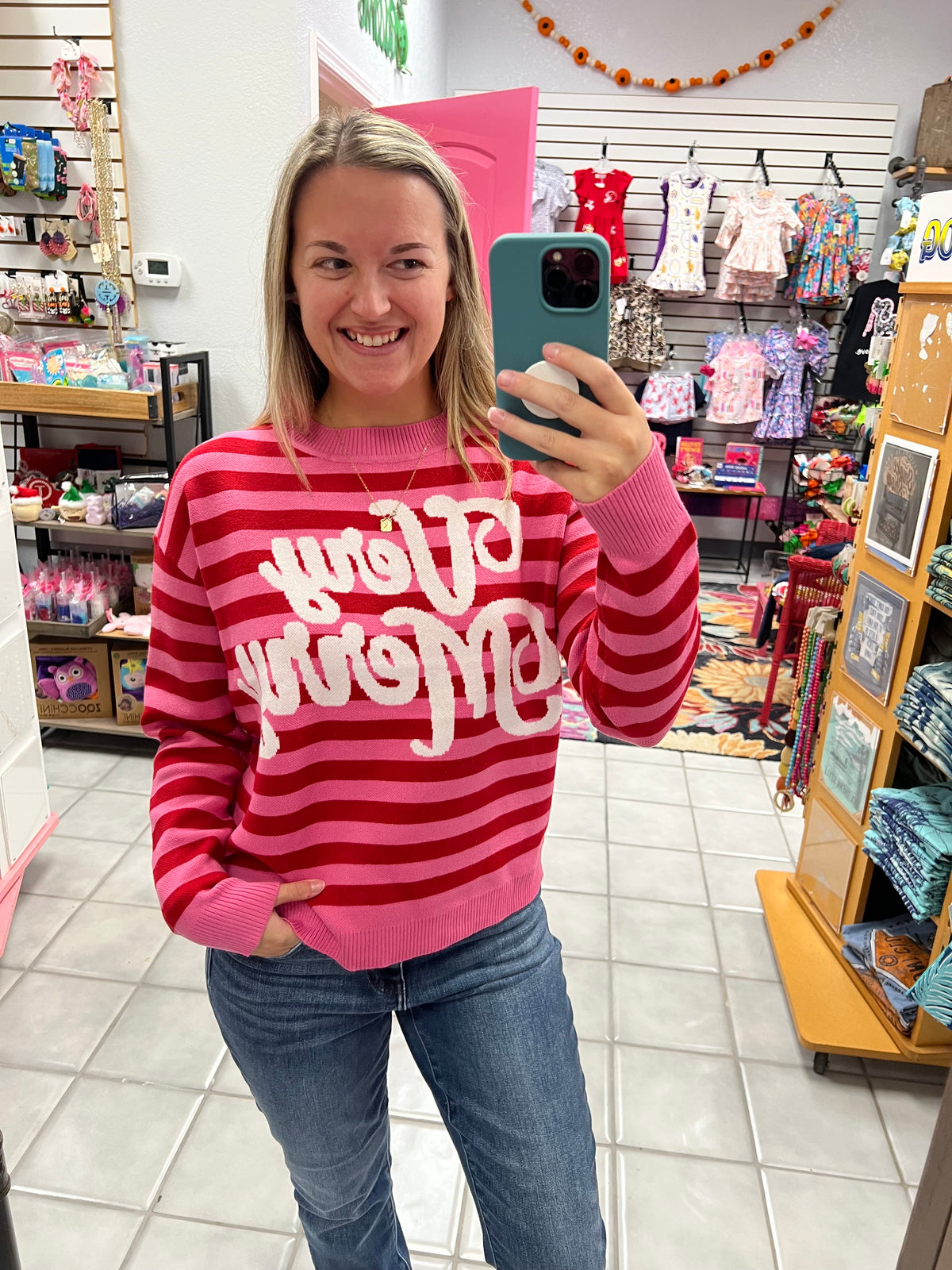 Very Merry Striped Sweater