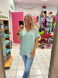 Z Rolled Short Sleeve Top*