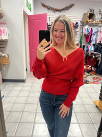 Z Cross Wrap Sweater*
