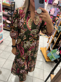 Fall Paisley Midi Dress