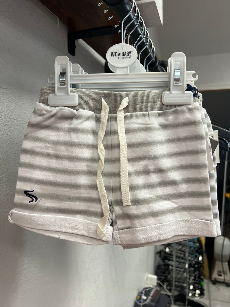 Stripe River Bum Baby Shorts