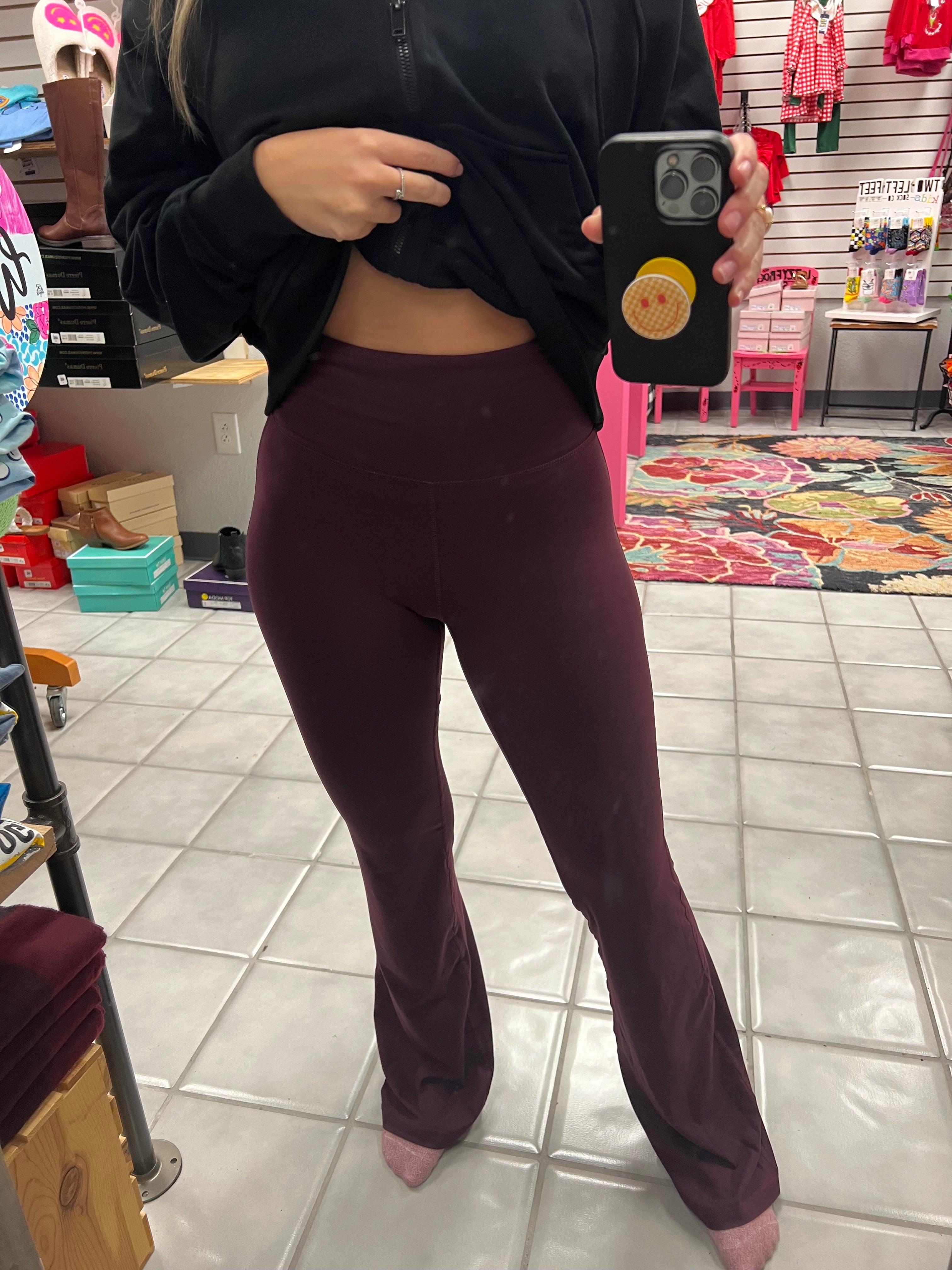 High Waist flare leggings* – Lazzy Frog