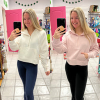French Terry Cropped Pullover*