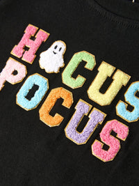 Halloween Black Top + Pink Bell Bottoms: 2