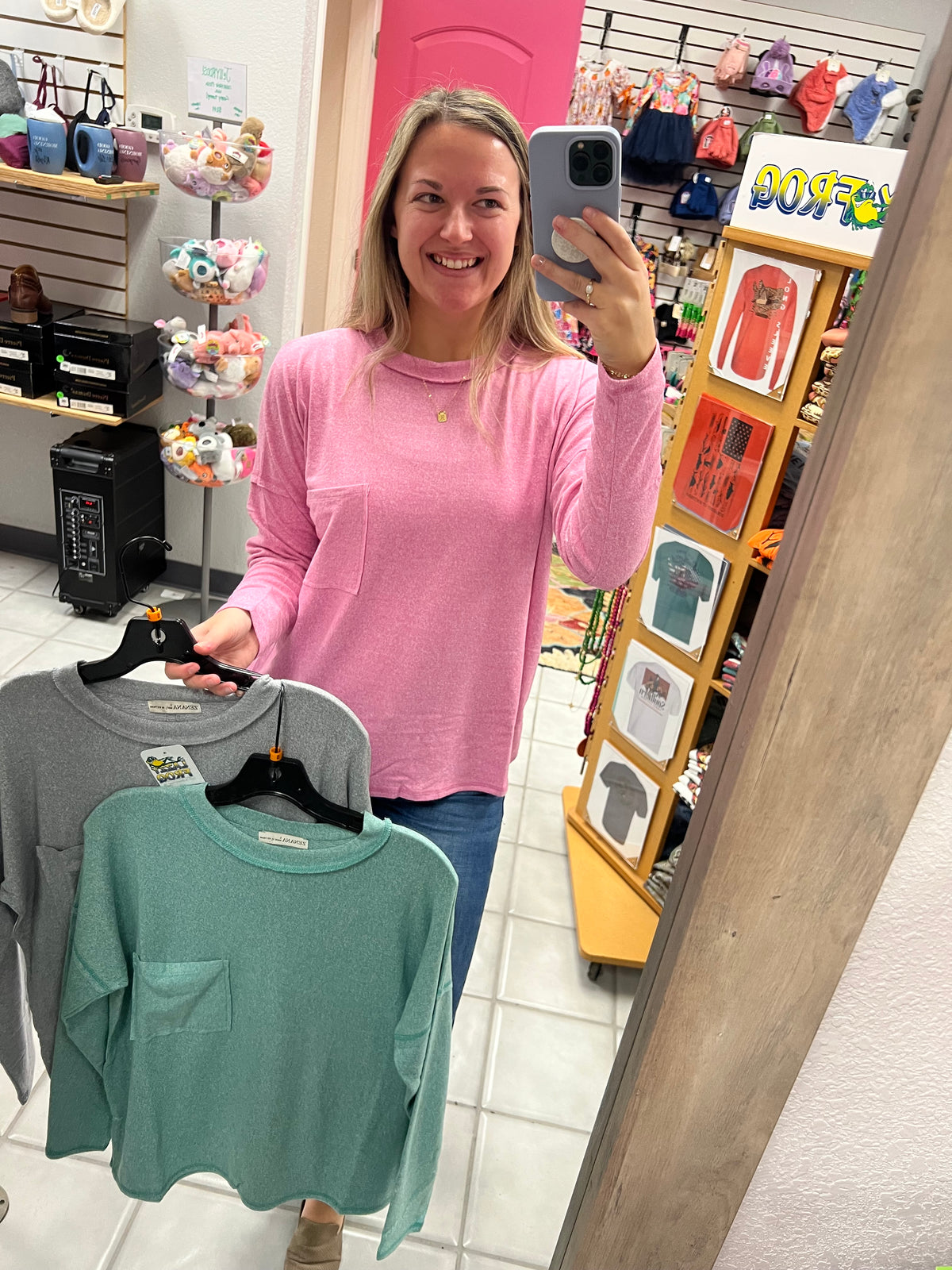 Z Hacci Basic Round Neck LS Top