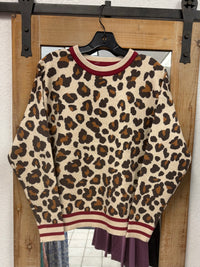 Staccato Leopard Print Sweater