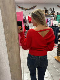 Z Cross Wrap Sweater*