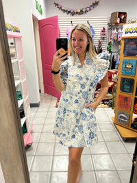 Blue China Dress