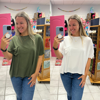 Ribbed Dolman SS Top