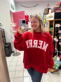Merry Mock Neck Sweatshirt