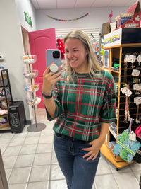 Holiday Plaid Sweater