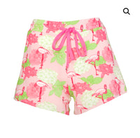 Hydrangea Flamingo Pajama Bottoms*