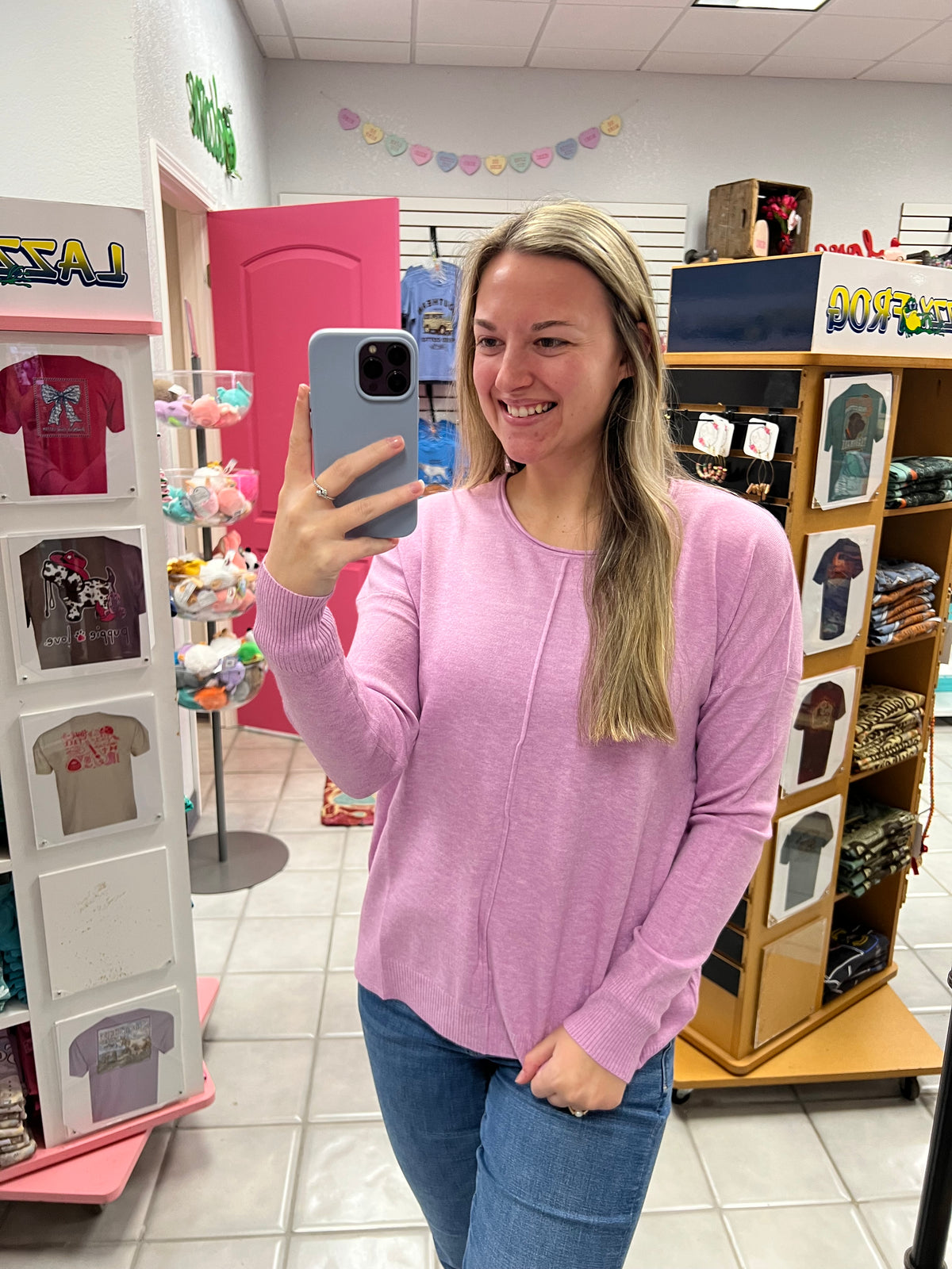 Z Front Seam Sweater*