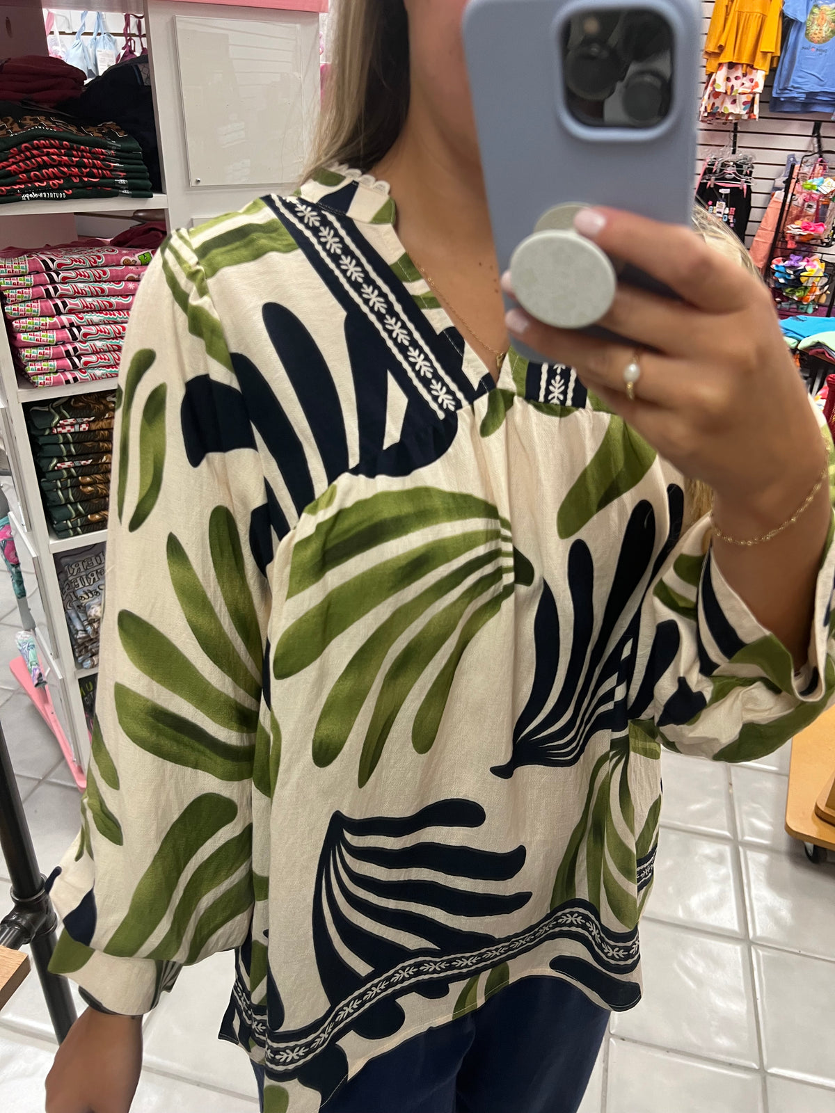 Boho Leaf Top