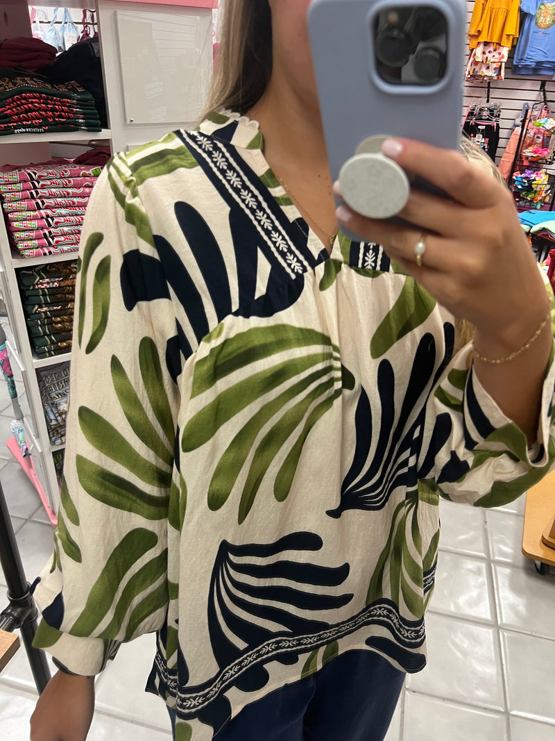 Boho Leaf Top