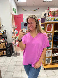 Woven Short Sleeve Top